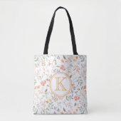 Elegante Personalisierte Pastel Floral Tasche (Vorderseite)