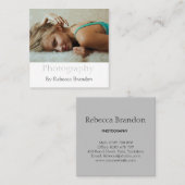 Elegante personalisierte quadratische visitenkarte (Vorne/Hinten)