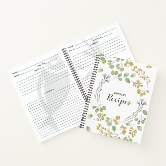 Elegante Personalisierte Rezeption Notizblock (Innenseite)