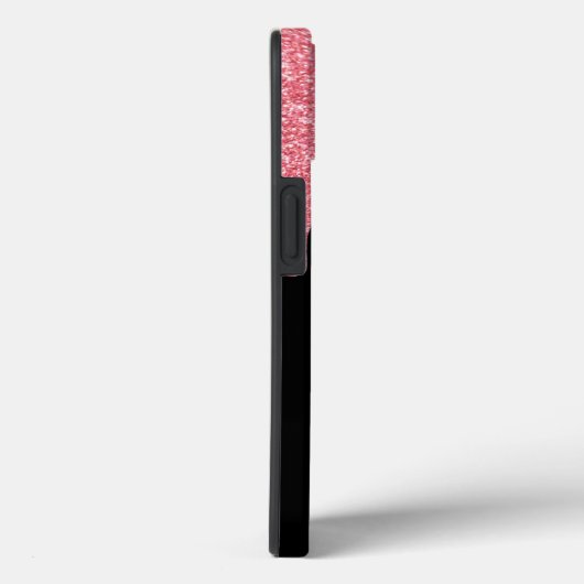 Elegante Personalisierte rosa Glitzern Case-Mate iPhone Hülle (Rückseite / Rechts)