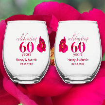 Elegante Personalisierte Rose 60 Jahre Jubiläumsge