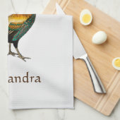 Elegante Personalisierte Roster-Hühnerbath Geschirrtuch (Viertel Falte)