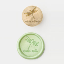 Elegante Personalisierte Signatur der Libellen Wax Seal Stamp