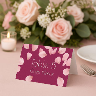 Elegante Personalisierte Sitzkarte Tischnummer