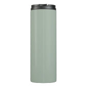 Elegante Personalisierte Skriptname Sage Green Tra Thermosbecher (Rückseite)
