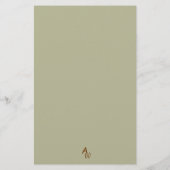 Elegante Personalisierte Stationery Briefpapier (Rückseite)