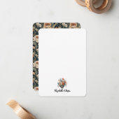 Elegante Personalisierte Stationery Mitteilungskarte (Vorderseite/Rückseite Beispiel)