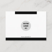 ELEGANTE, PERSONALISIERTE VISITENKARTE (Rückseite)