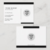 ELEGANTE, PERSONALISIERTE VISITENKARTE (Vorne/Hinten)