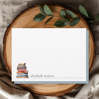Elegante, personalisierte Visitenkarte für Bücherl Mitteilungskarte