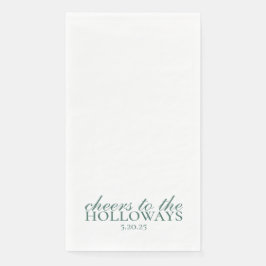 Elegante Personalisierte Wedding Guest Handtücher Serviette