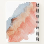 Elegante personalisierte Weibchenweiche Aquarell Notizblock (Rückseite)