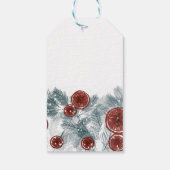 Elegante personalisierte Weihnachten Geschenkanhänger (Rückseite)