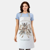 Elegante personalisierte Weihnachts-Schleife  Schürze (Getragen)