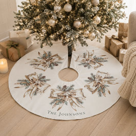 Elegante personalisierte Weihnachtsbaumdecke