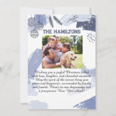 Elegante Personalisierte Weihnachtsfotokarte Feiertagskarte (Rückseite)