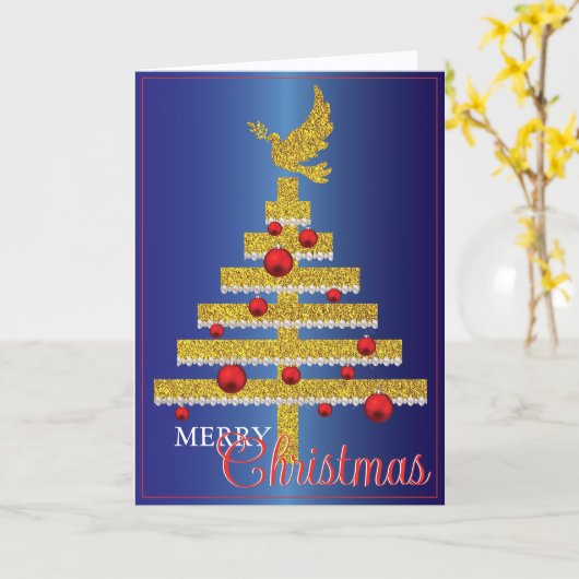 Elegante Personalisierte Weihnachtskarte Karte (Gelbe Blume)