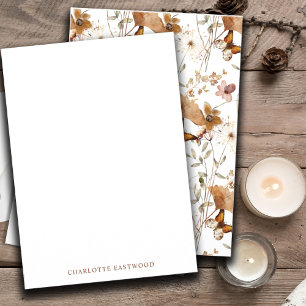 Elegante Personalisierte Wildblumen Mitteilungskarte