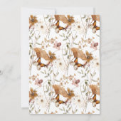 Elegante Personalisierte Wildblumen Mitteilungskarte (Rückseite)