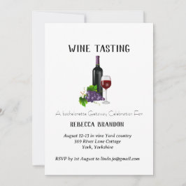 Elegante Personalisierte Wine Dining Einladung