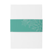 Elegante Personalisierte Winterhochzeit Einladungsbanderole (Rückseitenbeispiel)