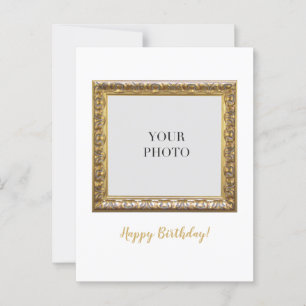 Elegante persönliche Fotogeburtstagskarte Postkarte
