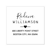 Elegante Persönliche Rücksendeadresse Permastempel (Design)