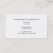 Elegante persönliche Visitenkarten Visitenkarte (Rückseite)