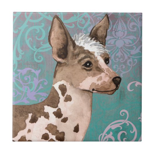 Elegante peruanische Inka-Orchidee Fliese (Vorderseite)