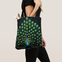 Elegante Pfau Tote Bag