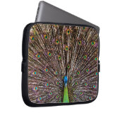 Elegante Pfauen-Vogel- und Feder-Kunst Laptopschutzhülle (Vorne Rechts)