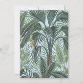 Elegante Pfauenbaby-Dusche Einladung (Rückseite)