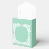 Elegante Pfefferkiste für Pfefferminzgrün und Weiß Geschenkschachtel (Geöffnet)