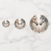 Elegante Pferde Custom Wedding Table Confetti Konfetti (Vorderseiten)