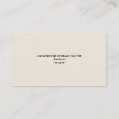 Elegante Pferde Florenz Reitpferd Visitenkarte (Rückseite)