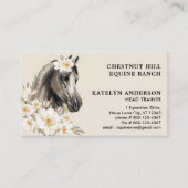 Elegante Pferde Florenz Reitpferd Visitenkarte (Vorderseite)