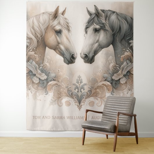 Elegante Pferde - Hintergrund Wandteppich (Beispiel)