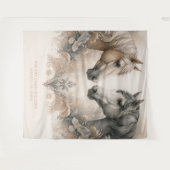 Elegante Pferde - Hintergrund Wandteppich (Vorderseite (Horizontal))