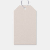 Elegante Pferde Hochzeit Geschenkanhänger (Rückseite)