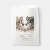 Elegante Pferde Hochzeit Geschenktütchen (Vorderseite)