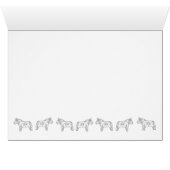 Elegante Pferde, innen leer (Innenansicht Horizontal (Unten))