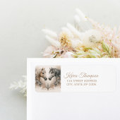 Elegante Pferde Rücksendeadresse