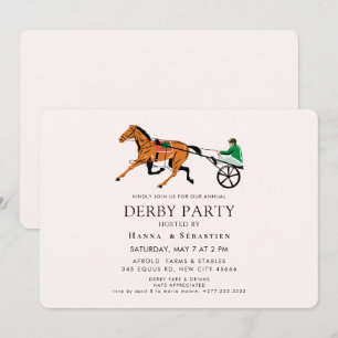 Elegante Pferdegartenparty-Einladung Einladung