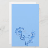 Elegante Pferdegraphik Briefpapier (Vorne/Hinten)