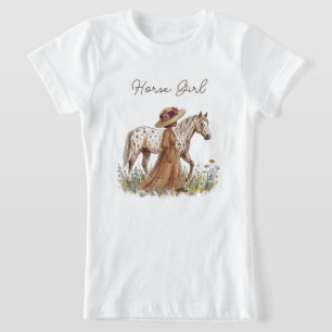 Elegante Pferdeliebhaberin T-Shirt
