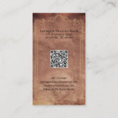 Elegante PferdeRanch Cross QR Code Business Card Visitenkarte (Rückseite)