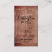 Elegante PferdeRanch Cross QR Code Business Card Visitenkarte (Vorderseite)