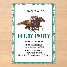 Elegante Pferderby-Party-Einladung