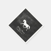 Elegante Pferdeschichten Serviette (Ecke)