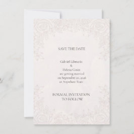 Elegante Pfingstrose-Rosé-Blumen-Hochzeit-Save The Save The Date